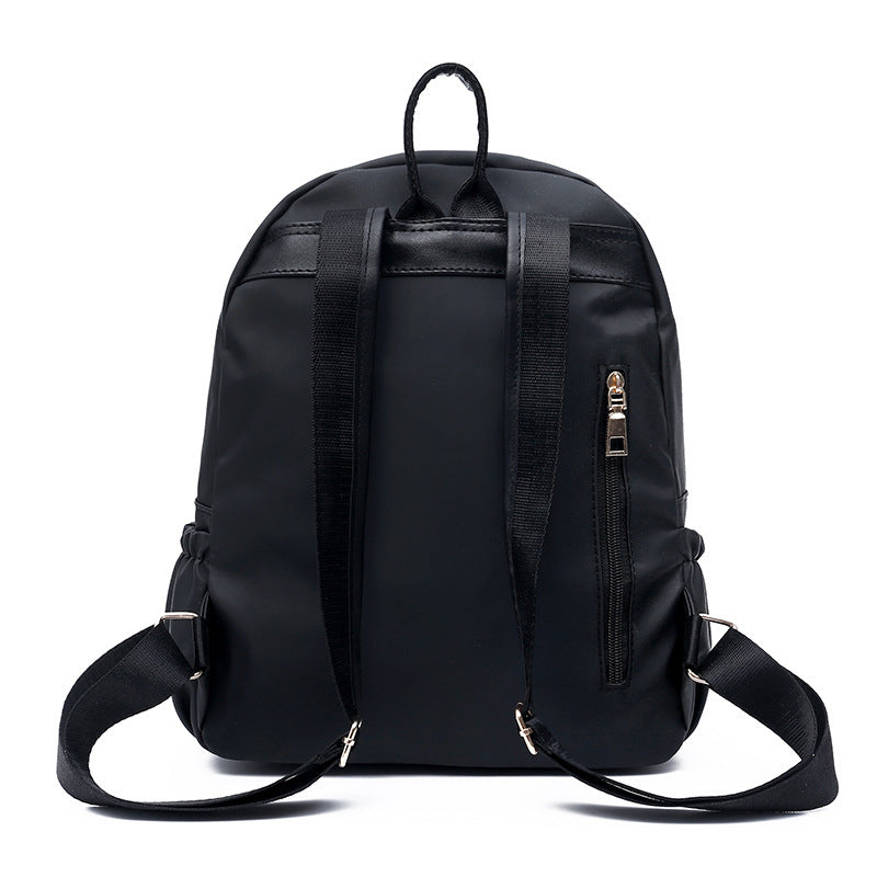 Waterproof Oxford Backpack Women Black School Bags