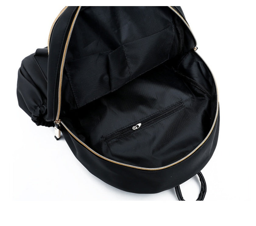 Waterproof Oxford Backpack Women Black School Bags