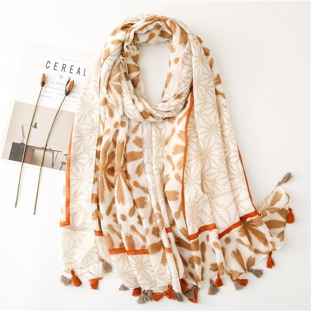 Autumn Scarf for Women Female Scarves Triangle